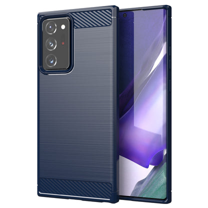 1.8mm Carbon Fiber Slim Drop-proof Brushed Texture Soft TPU Mobile Phone Cover for Samsung Galaxy Note 20 Ultra/Note 20 Ultra 5G