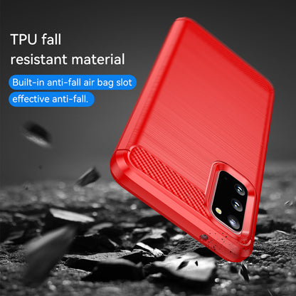1.8mm Carbon Fiber Brushed Texture Anti-fingerprint Soft TPU Anti-drop Phone Case Cover for Samsung Galaxy S20 4G/S20 5G
