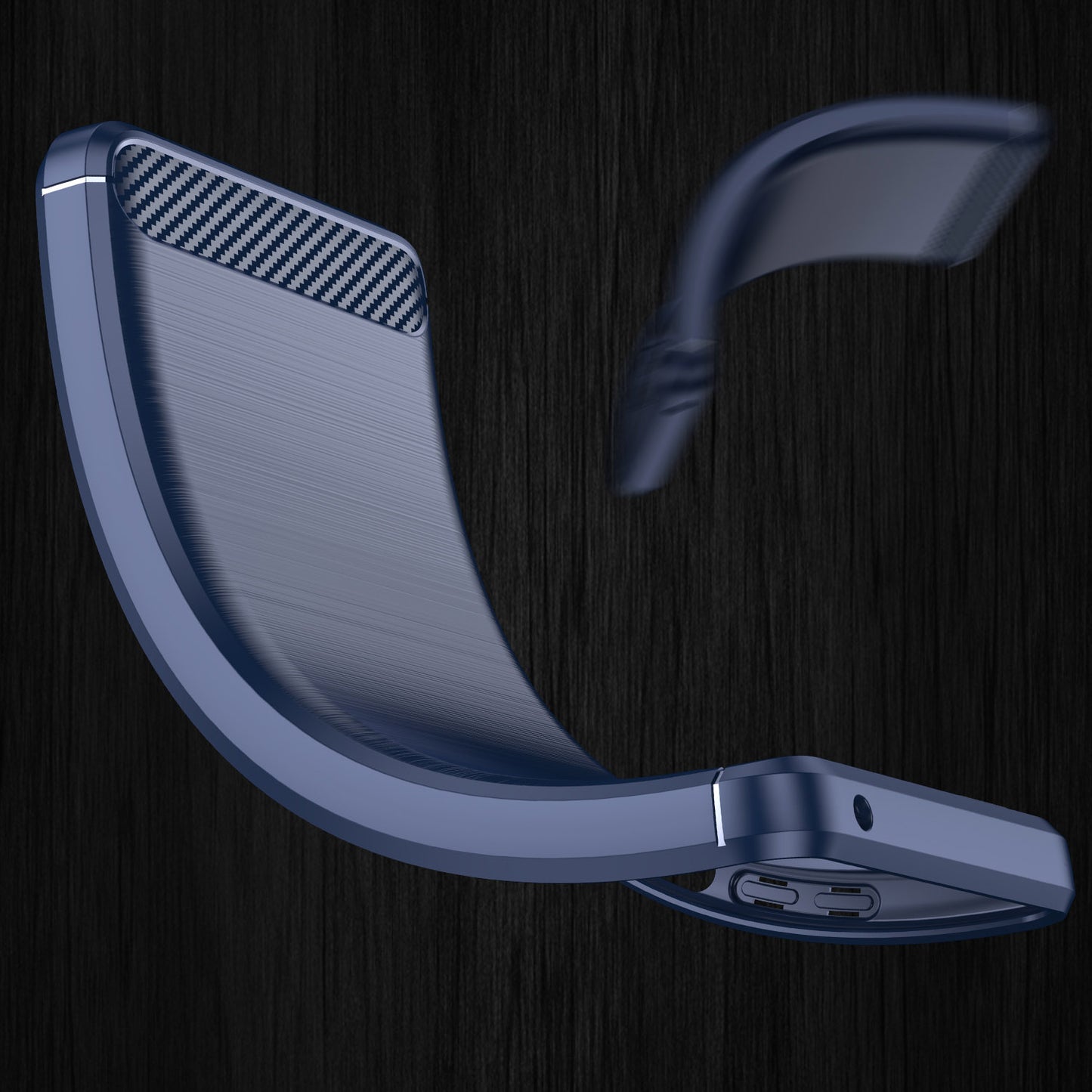 1.8mm Brushed Design Carbon Fiber Texture Soft TPU Anti-scratch Cover Case for Samsung Galaxy Note 10 4G/5G