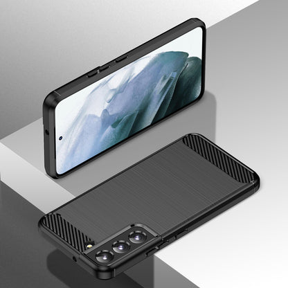 1.8mm Brushed Surface TPU Case Air Cushion Super Thin Carbon Fiber Texture Phone Protective Cover for Samsung Galaxy S22 5G