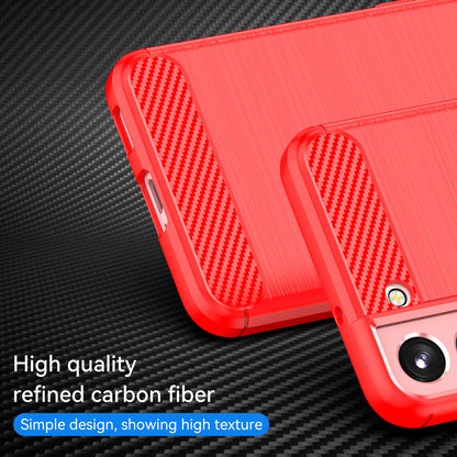 1.8mm Brushed Surface TPU Case Air Cushion Super Thin Carbon Fiber Texture Phone Protective Cover for Samsung Galaxy S22 5G