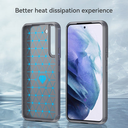 1.8mm Brushed Surface TPU Case Air Cushion Super Thin Carbon Fiber Texture Phone Protective Cover for Samsung Galaxy S22 5G