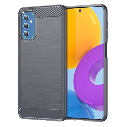 1.8mm Heat Dissipation TPU Case 1.8mm Brushed Surface Carbon Fiber Texture Phone Cover for Samsung Galaxy M52 5G
