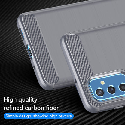 1.8mm Heat Dissipation TPU Case 1.8mm Brushed Surface Carbon Fiber Texture Phone Cover for Samsung Galaxy M52 5G
