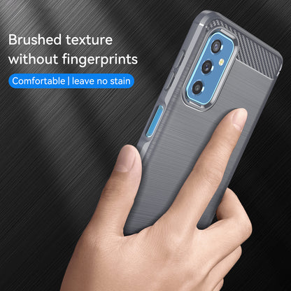 1.8mm Heat Dissipation TPU Case 1.8mm Brushed Surface Carbon Fiber Texture Phone Cover for Samsung Galaxy M52 5G