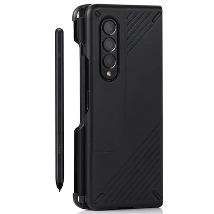 Anti-scratch Hard PC Folding Phone Case with Stylus Pen Slot for Samsung Galaxy Z Fold3 5G