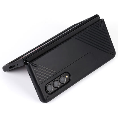 Anti-scratch Hard PC Folding Phone Case with Stylus Pen Slot for Samsung Galaxy Z Fold3 5G