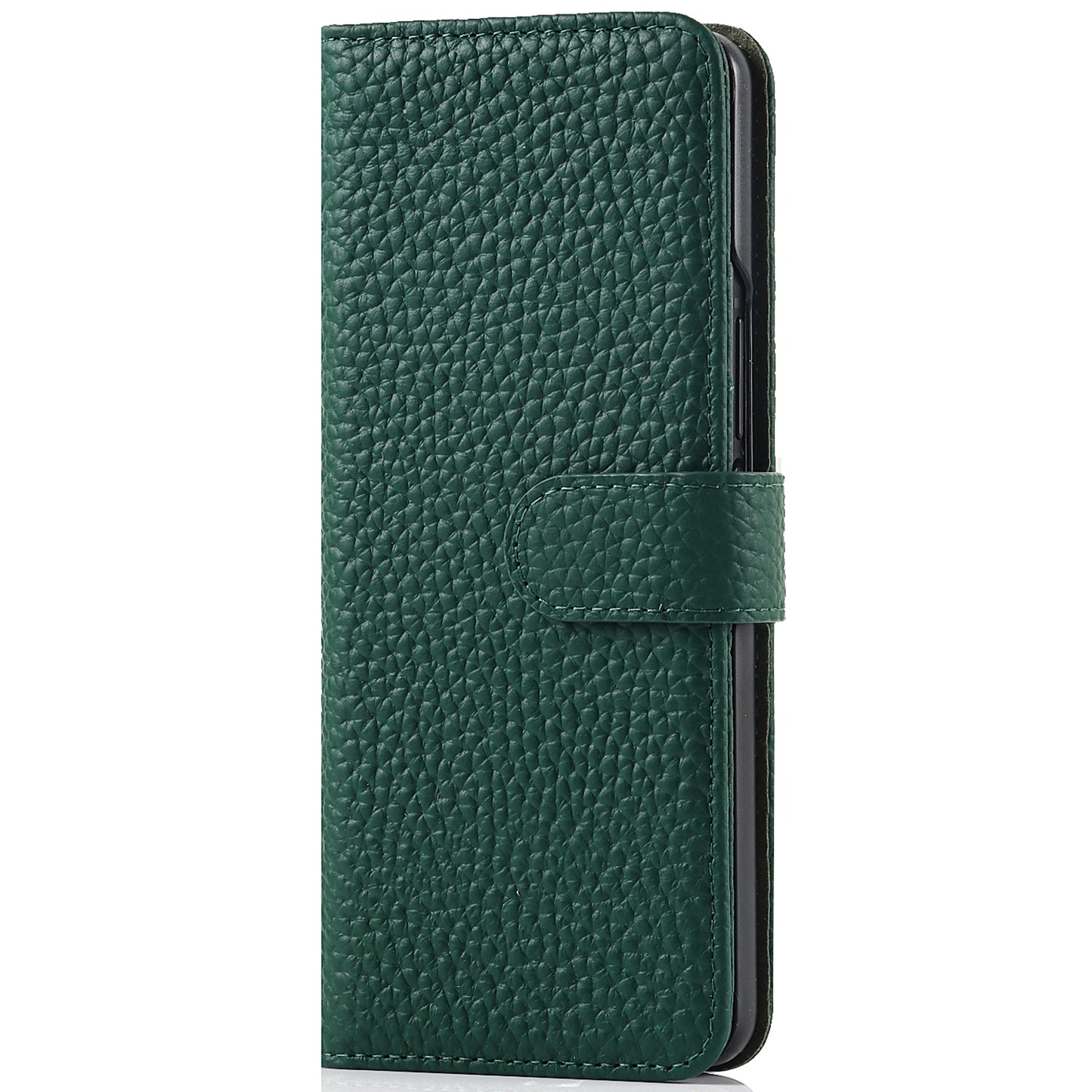Stand Wallet Design Litchi Texture Genuine Leather + PC Phone Case Cover with Detachable Pen Slot for Samsung Galaxy Z Fold3 5G