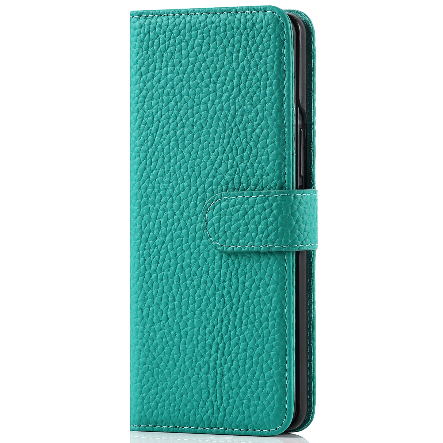 Stand Wallet Design Litchi Texture Genuine Leather + PC Phone Case Cover with Detachable Pen Slot for Samsung Galaxy Z Fold3 5G