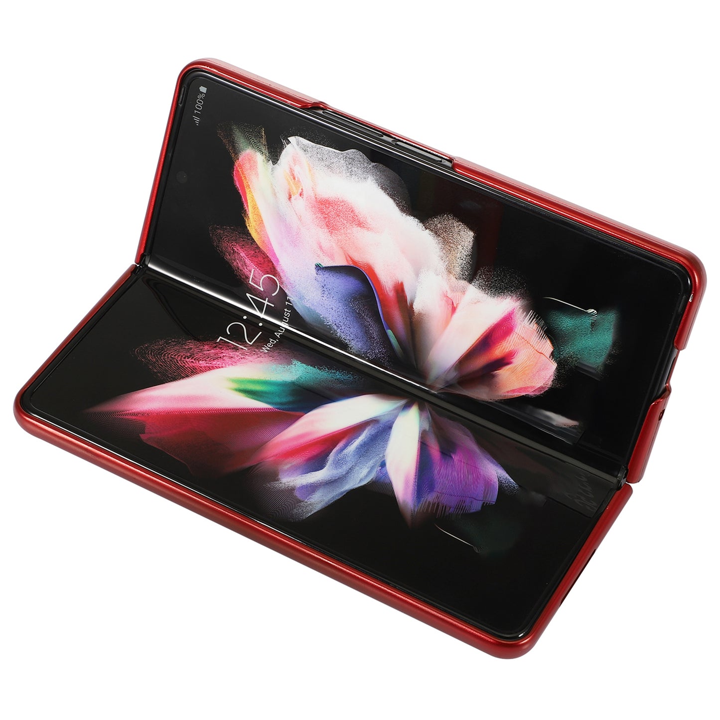 Glitter Sequins TPU Frame + PC Back Cover Electroplating Protective Phone Case for Samsung Galaxy Z Fold3 5G