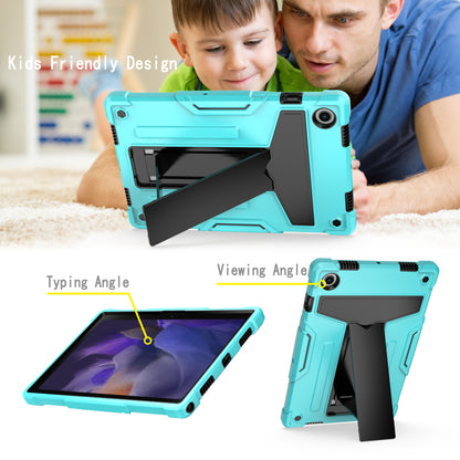 Foldable T-shaped Tablet Case with Kickstand PC Silicone Shockproof Protector Cover for Samsung Galaxy Tab A8 10.5 (2021)