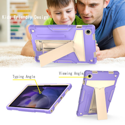 Foldable T-shaped Tablet Case with Kickstand PC Silicone Shockproof Protector Cover for Samsung Galaxy Tab A8 10.5 (2021)
