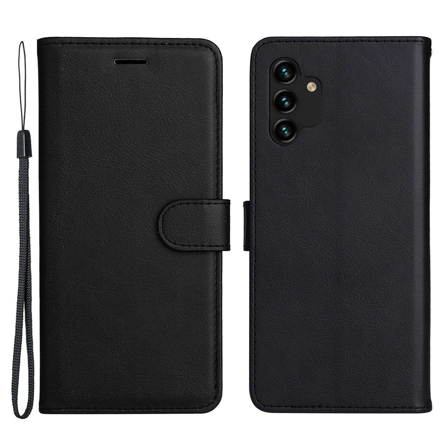 For Samsung Galaxy A13 4G KT Leather Series-2 Solid Color Flip Phone Case Wallet PU Leather + TPU Phone Cover with Supporting Stand