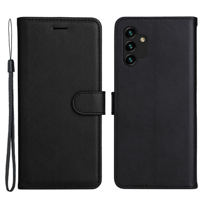 For Samsung Galaxy A13 4G KT Leather Series-2 Solid Color Flip Phone Case Wallet PU Leather + TPU Phone Cover with Supporting Stand