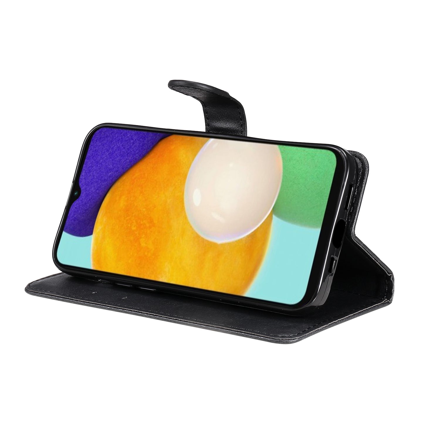 For Samsung Galaxy A13 4G KT Leather Series-2 Solid Color Flip Phone Case Wallet PU Leather + TPU Phone Cover with Supporting Stand