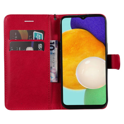 For Samsung Galaxy A13 4G KT Leather Series-2 Solid Color Flip Phone Case Wallet PU Leather + TPU Phone Cover with Supporting Stand