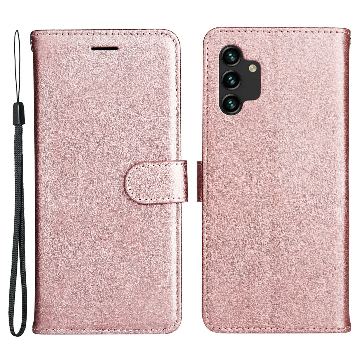 For Samsung Galaxy A13 4G KT Leather Series-2 Solid Color Flip Phone Case Wallet PU Leather + TPU Phone Cover with Supporting Stand