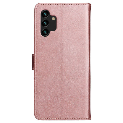 For Samsung Galaxy A13 4G KT Leather Series-2 Solid Color Flip Phone Case Wallet PU Leather + TPU Phone Cover with Supporting Stand