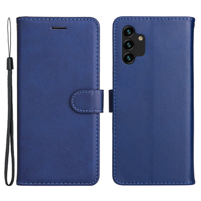 For Samsung Galaxy A13 4G KT Leather Series-2 Solid Color Flip Phone Case Wallet PU Leather + TPU Phone Cover with Supporting Stand