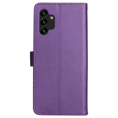 For Samsung Galaxy A13 4G KT Leather Series-2 Solid Color Flip Phone Case Wallet PU Leather + TPU Phone Cover with Supporting Stand
