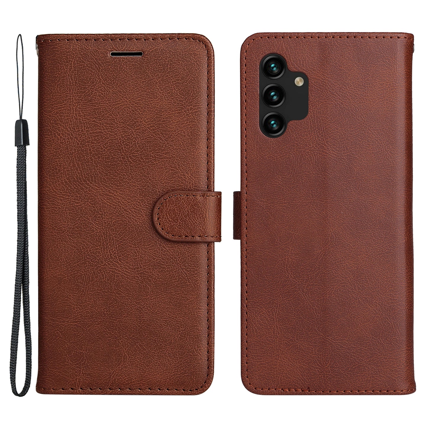 For Samsung Galaxy A13 4G KT Leather Series-2 Solid Color Flip Phone Case Wallet PU Leather + TPU Phone Cover with Supporting Stand