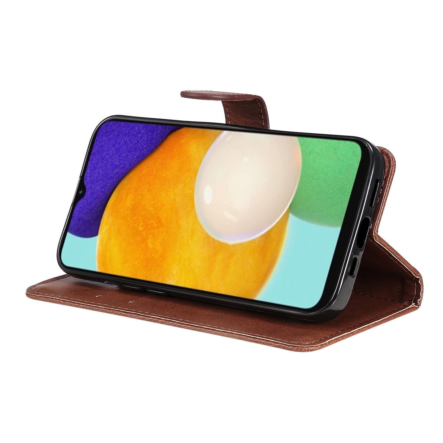 For Samsung Galaxy A13 4G KT Leather Series-2 Solid Color Flip Phone Case Wallet PU Leather + TPU Phone Cover with Supporting Stand