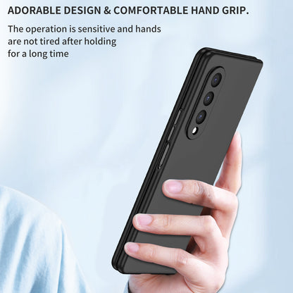 For Samsung Galaxy Z Fold3 5G Hard PC Rubberized Phone Case Anti-scratch Shock Absorbing Folding Phone Cover