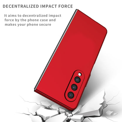 For Samsung Galaxy Z Fold3 5G Hard PC Rubberized Phone Case Anti-scratch Shock Absorbing Folding Phone Cover