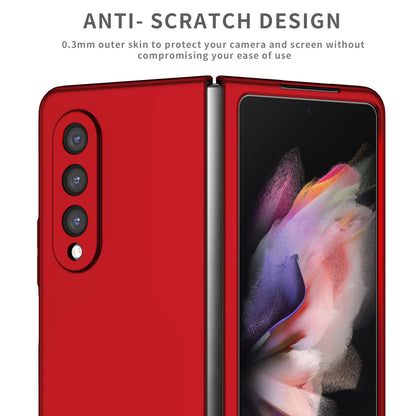 For Samsung Galaxy Z Fold3 5G Hard PC Rubberized Phone Case Anti-scratch Shock Absorbing Folding Phone Cover