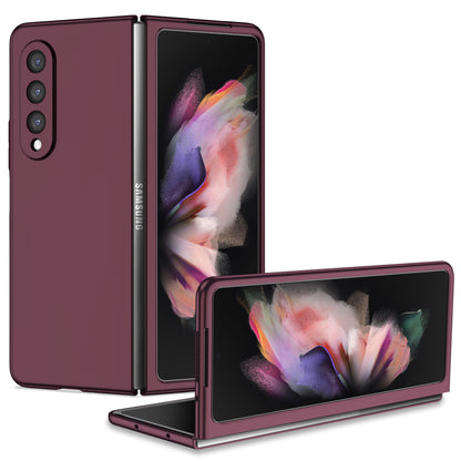 For Samsung Galaxy Z Fold3 5G Hard PC Rubberized Phone Case Anti-scratch Shock Absorbing Folding Phone Cover