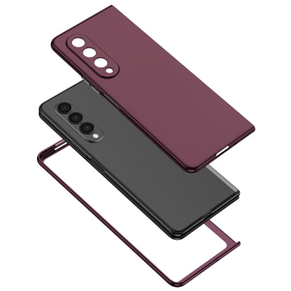 For Samsung Galaxy Z Fold3 5G Hard PC Rubberized Phone Case Anti-scratch Shock Absorbing Folding Phone Cover