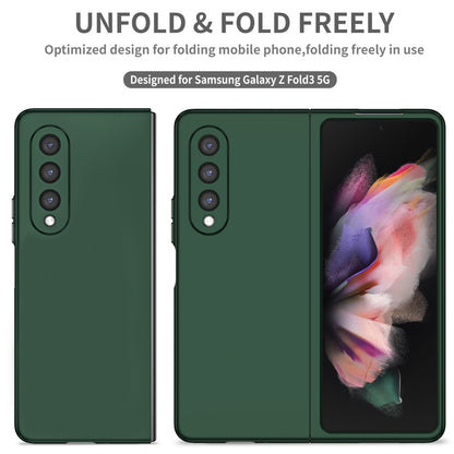 For Samsung Galaxy Z Fold3 5G Hard PC Rubberized Phone Case Anti-scratch Shock Absorbing Folding Phone Cover