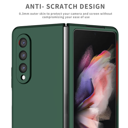 For Samsung Galaxy Z Fold3 5G Hard PC Rubberized Phone Case Anti-scratch Shock Absorbing Folding Phone Cover
