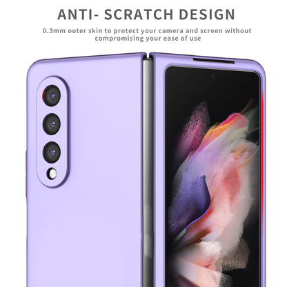 For Samsung Galaxy Z Fold3 5G Hard PC Rubberized Phone Case Anti-scratch Shock Absorbing Folding Phone Cover