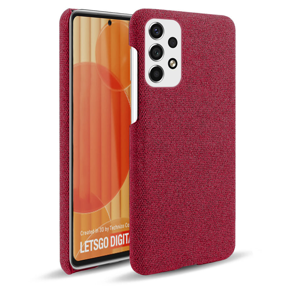 Heat Dissipation Design Phone Case for Samsung Galaxy A53 5G, Soft Cloth Coated PC Shock-Absorbing Protective Case