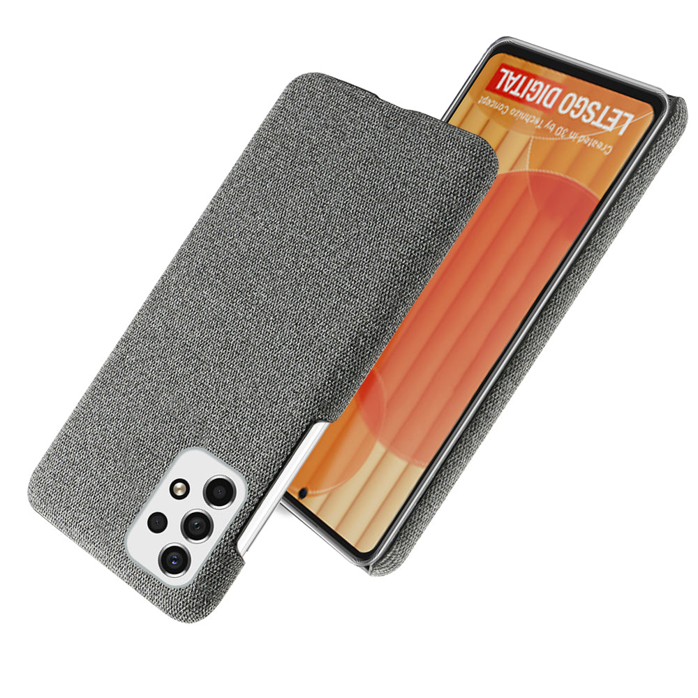 Heat Dissipation Design Phone Case for Samsung Galaxy A53 5G, Soft Cloth Coated PC Shock-Absorbing Protective Case