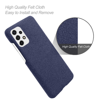 Heat Dissipation Design Phone Case for Samsung Galaxy A53 5G, Soft Cloth Coated PC Shock-Absorbing Protective Case