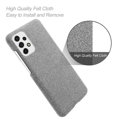 Heat Dissipation Design Phone Case for Samsung Galaxy A53 5G, Soft Cloth Coated PC Shock-Absorbing Protective Case
