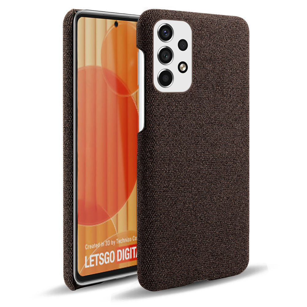Heat Dissipation Design Phone Case for Samsung Galaxy A53 5G, Soft Cloth Coated PC Shock-Absorbing Protective Case