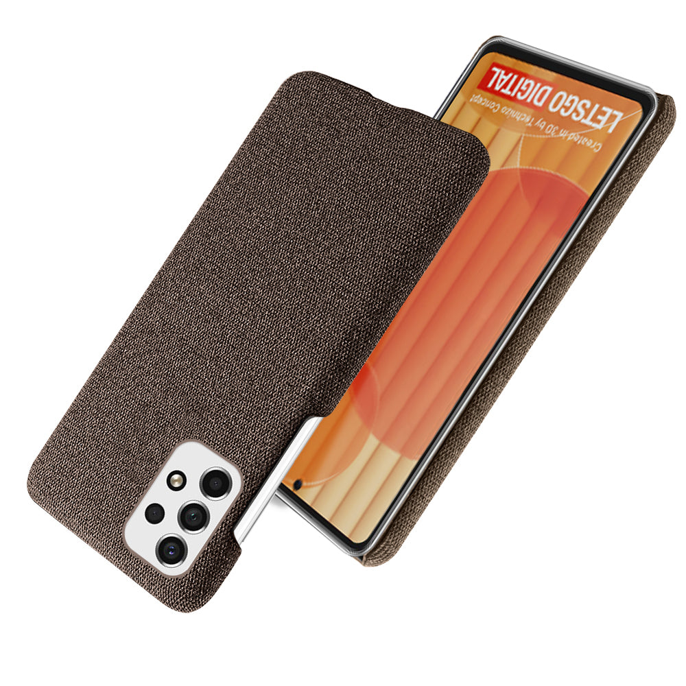 Heat Dissipation Design Phone Case for Samsung Galaxy A53 5G, Soft Cloth Coated PC Shock-Absorbing Protective Case