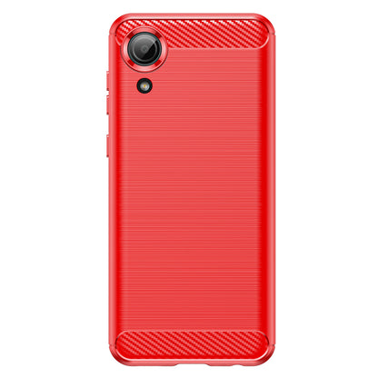 1.8mm TPU Case for Samsung Galaxy A03 Core, Brushed Surface Carbon Fiber Texture Anti-fingerprint Back Cover