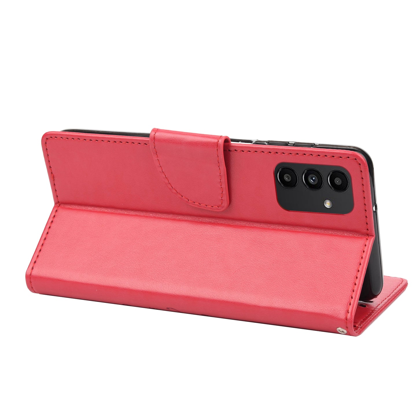 For Samsung Galaxy A13 4G Anti-scratch Stylish Imprint Butterflies Leather Phone Case Practical Wallet Stand Covering