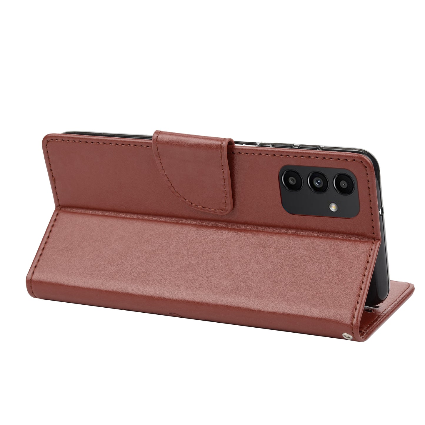 For Samsung Galaxy A13 4G Anti-scratch Stylish Imprint Butterflies Leather Phone Case Practical Wallet Stand Covering