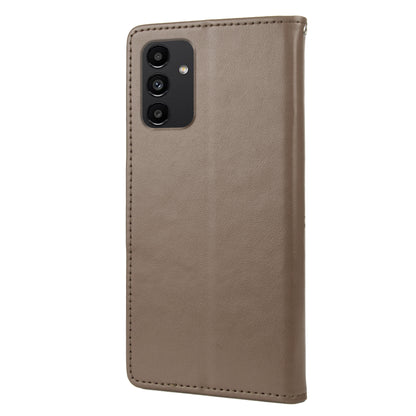 For Samsung Galaxy A13 4G Anti-scratch Stylish Imprint Butterflies Leather Phone Case Practical Wallet Stand Covering