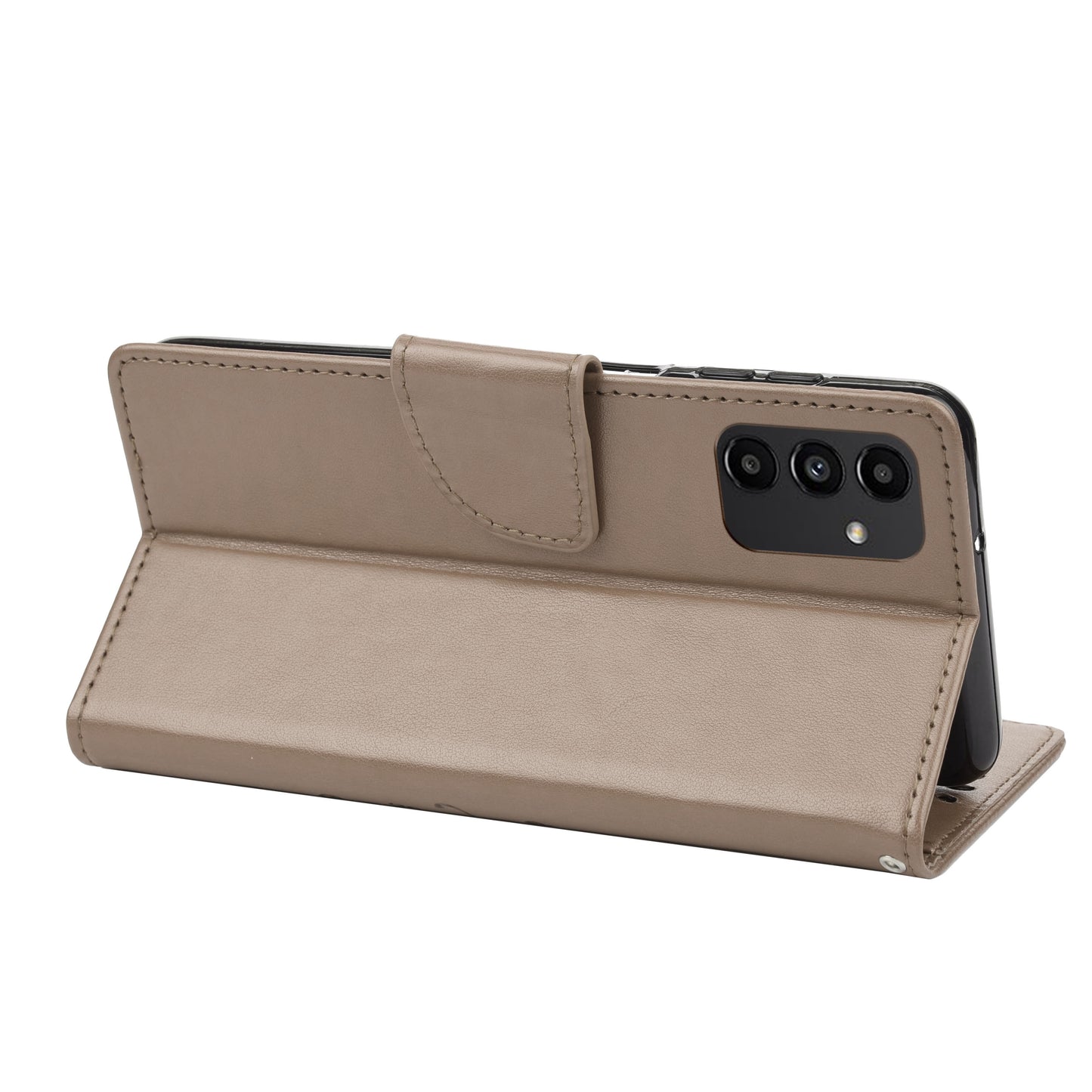 For Samsung Galaxy A13 4G Anti-scratch Stylish Imprint Butterflies Leather Phone Case Practical Wallet Stand Covering