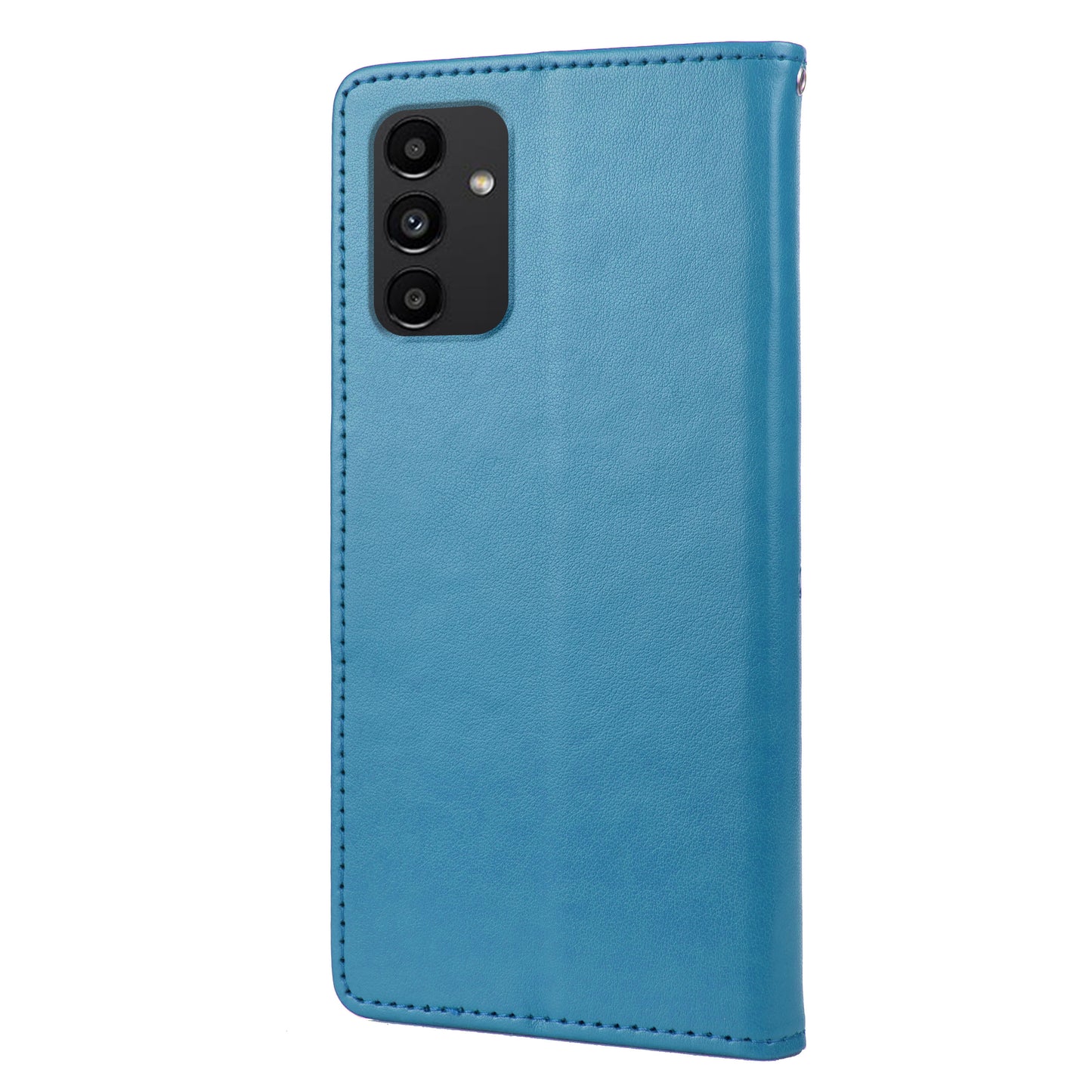 For Samsung Galaxy A13 4G Anti-scratch Stylish Imprint Butterflies Leather Phone Case Practical Wallet Stand Covering
