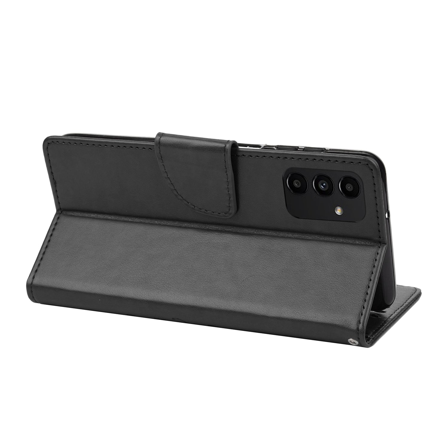 For Samsung Galaxy A13 4G Anti-scratch Stylish Imprint Butterflies Leather Phone Case Practical Wallet Stand Covering
