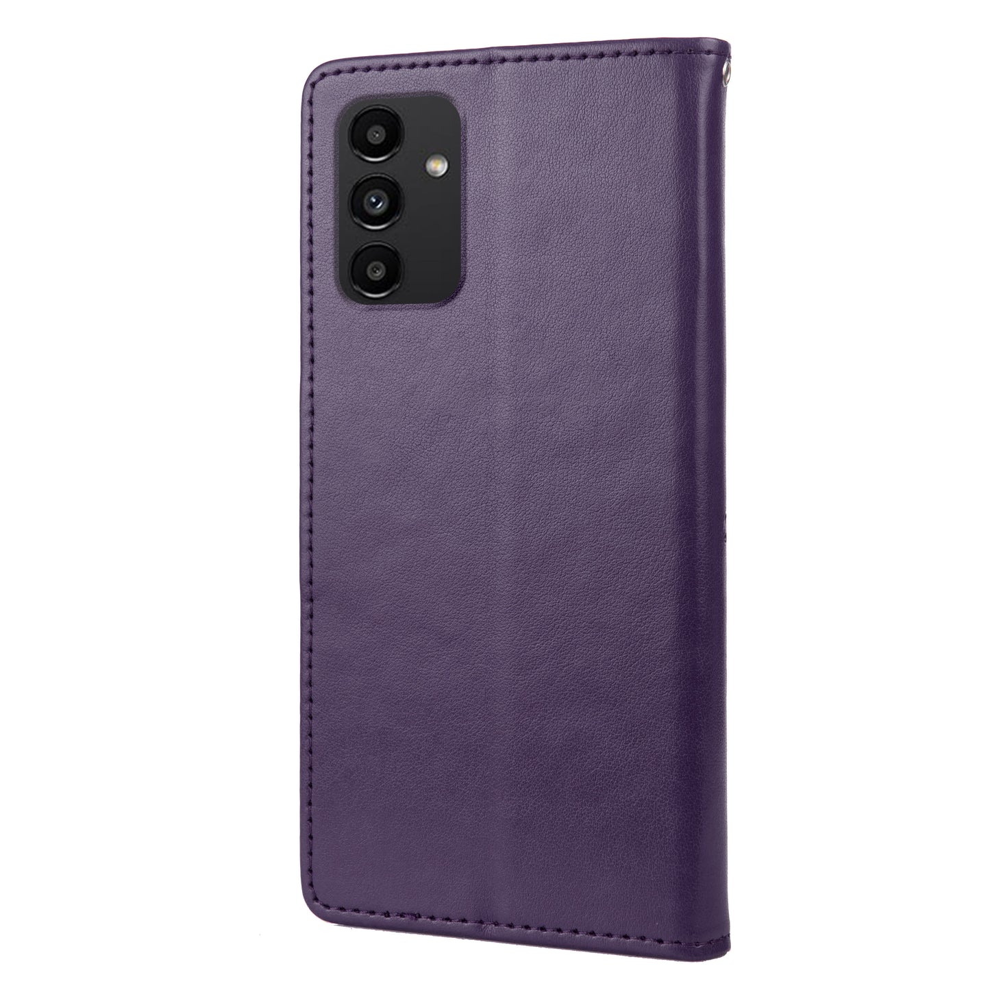 For Samsung Galaxy A13 4G Anti-scratch Stylish Imprint Butterflies Leather Phone Case Practical Wallet Stand Covering