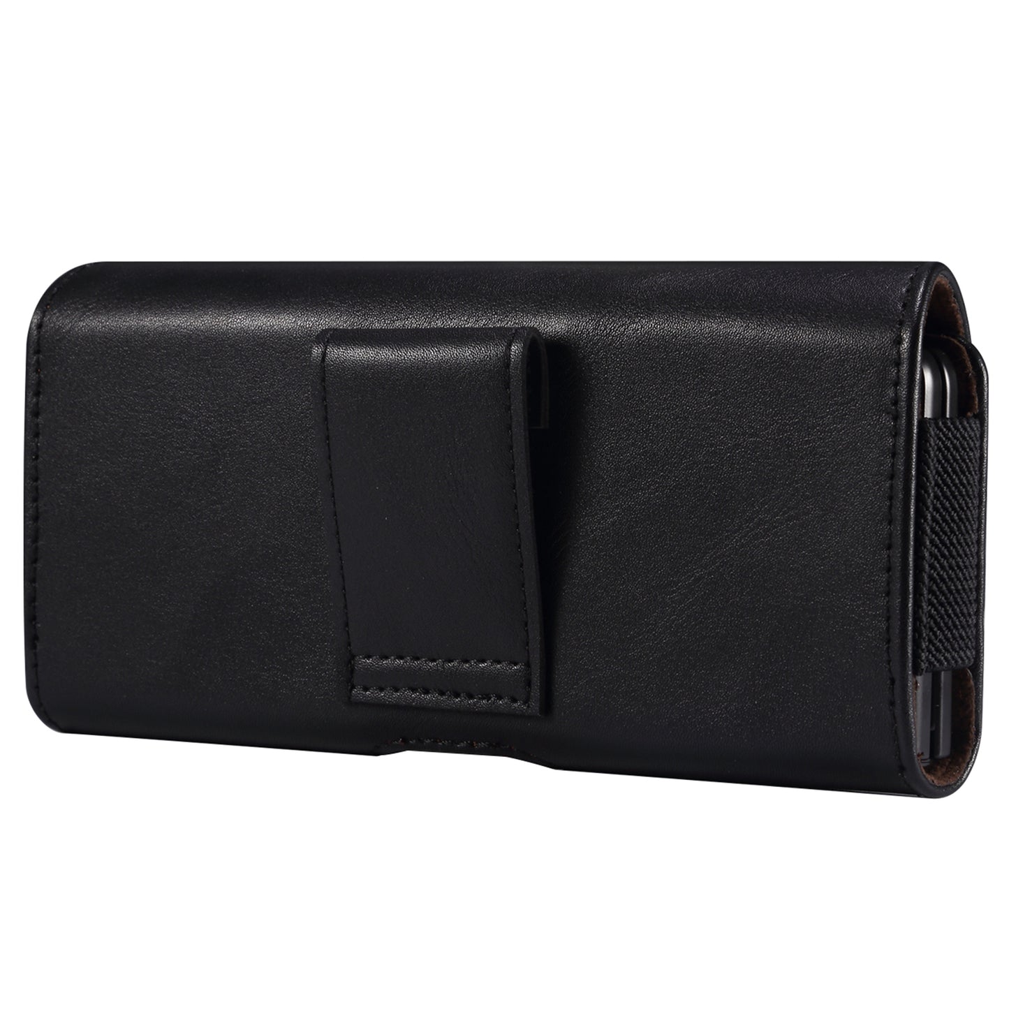 For Samsung Galaxy Z Fold3 5G/Huawei Mate X/Mate Xs Waist Loop Microfiber Leather Phone Bag Case with Magnetic Flip Cover