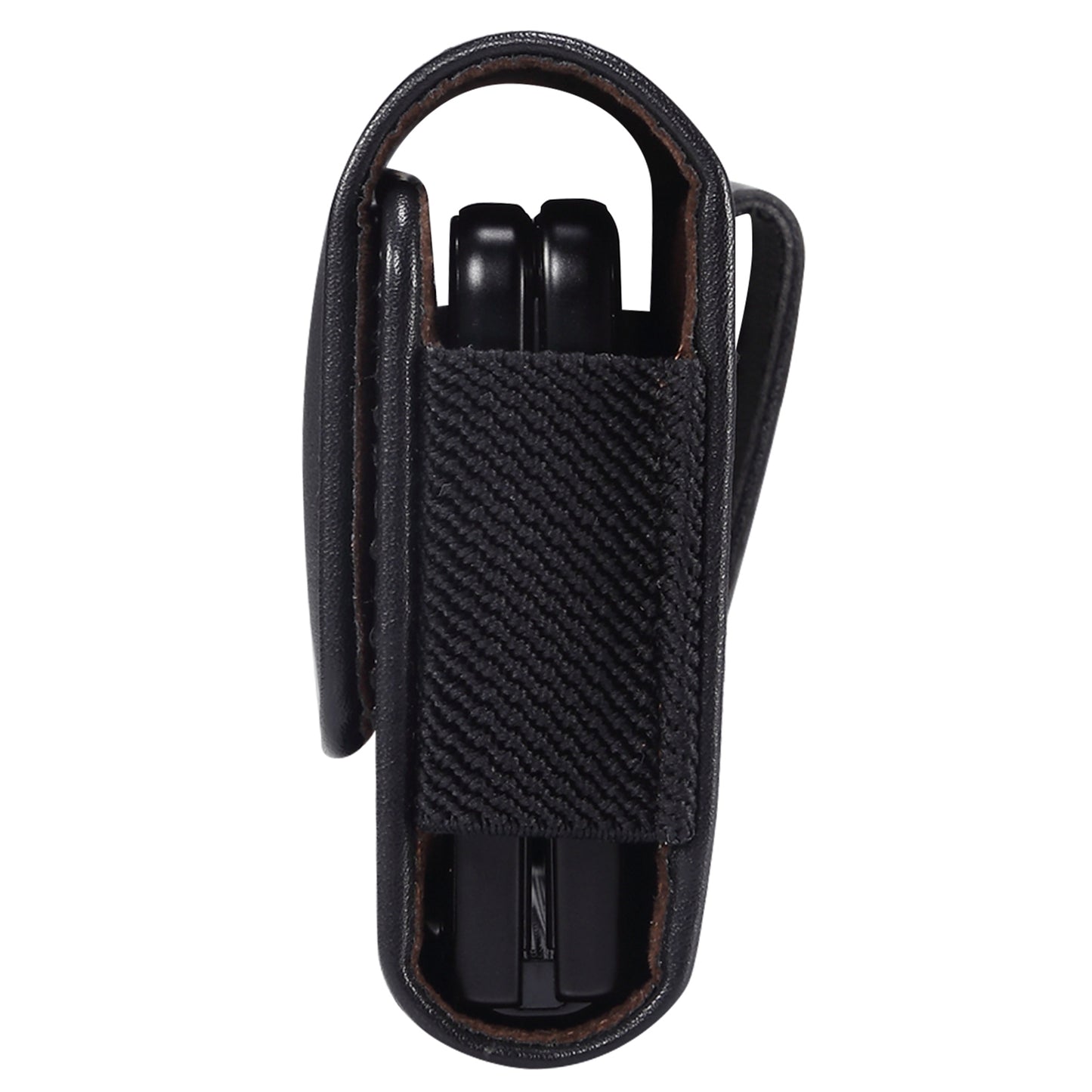 For Samsung Galaxy Z Fold3 5G/Huawei Mate X/Mate Xs Waist Loop Microfiber Leather Phone Bag Case with Magnetic Flip Cover